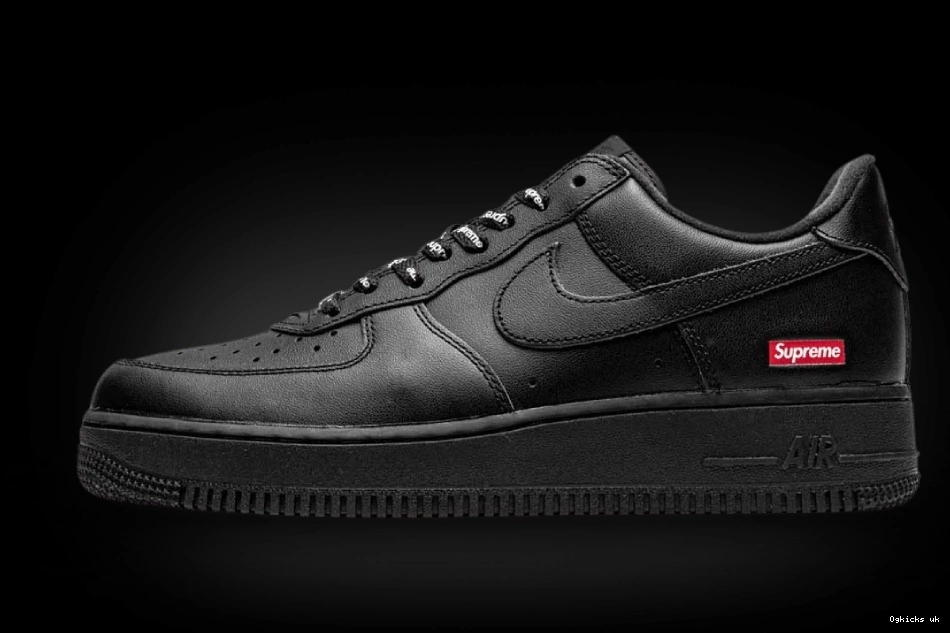 Supreme Low Black Air Nike Force 1 0818